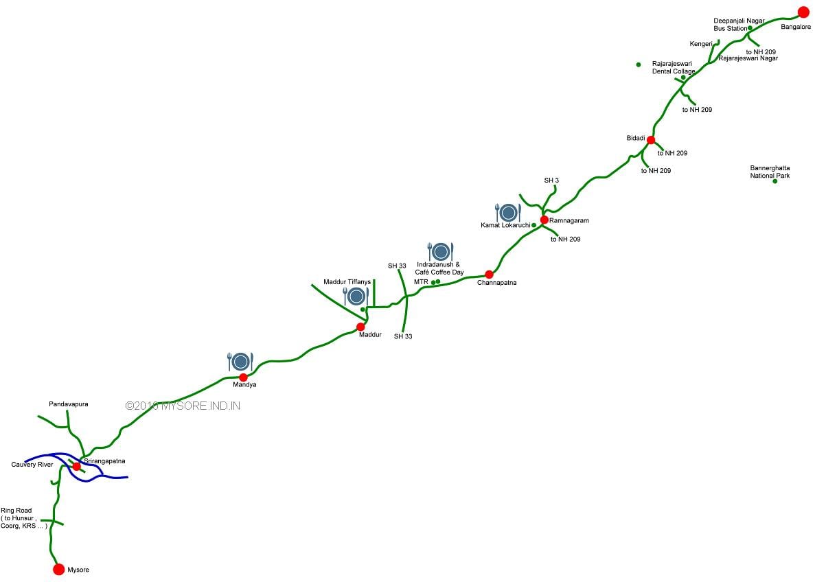 mapa Bangalore nahi Mysore