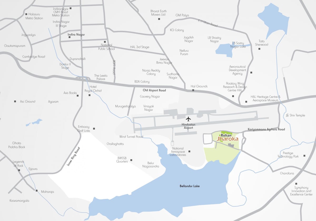 Bellandur mapa Bangalore