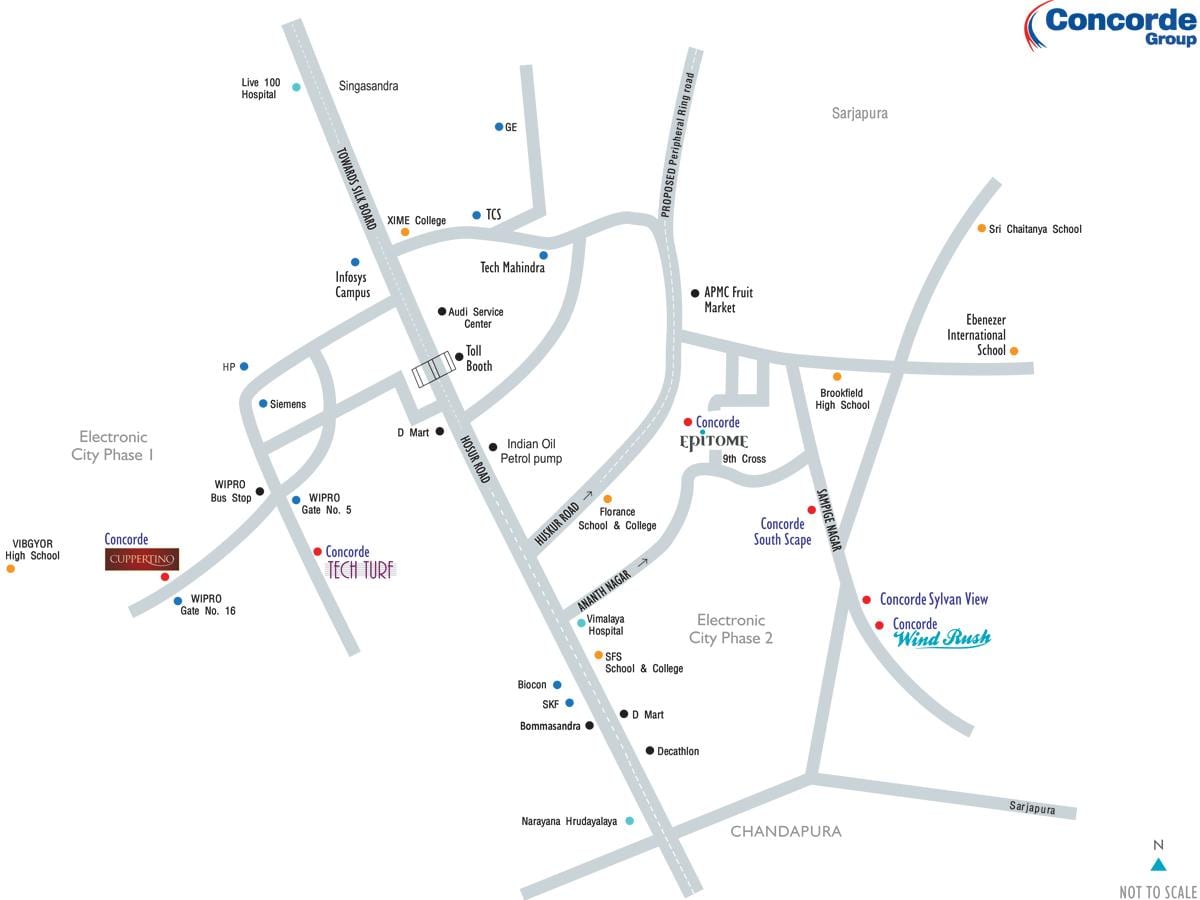 mapa elektronikoa hiria Bangalore