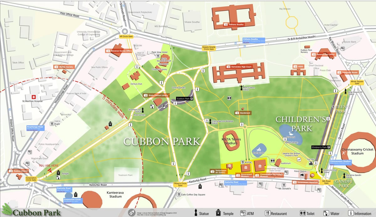 mapa Lalbagh Bangalore