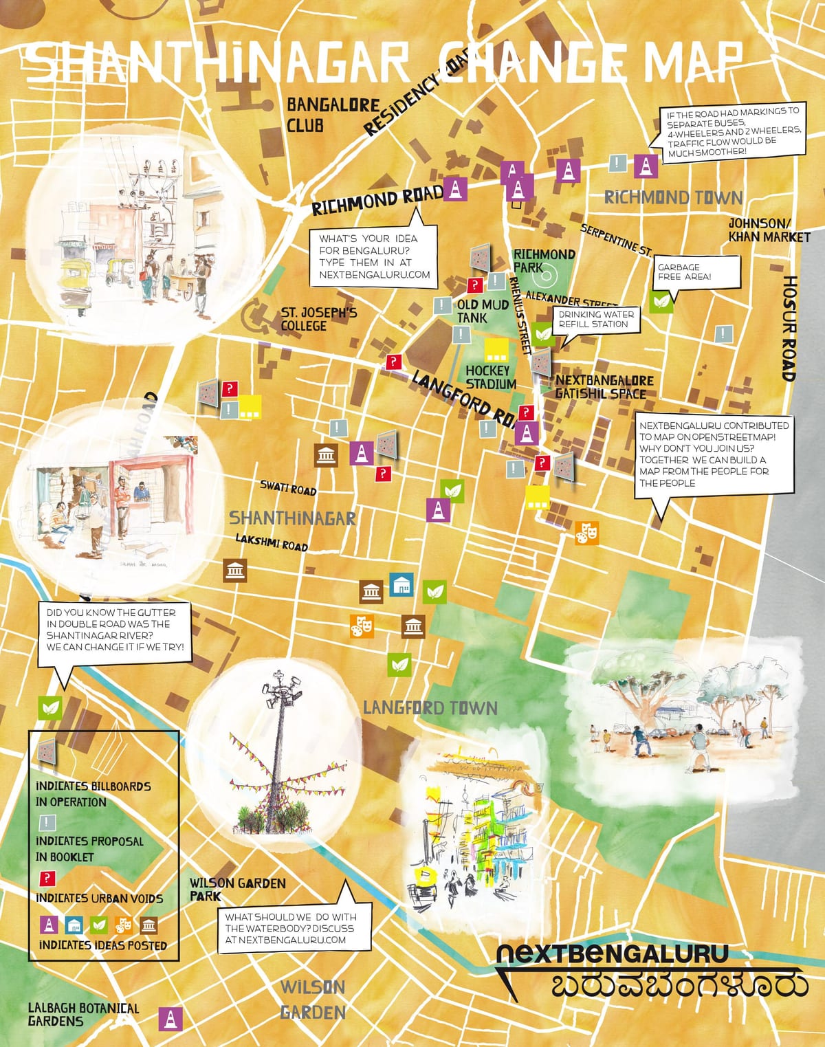 street merkataritza Bangalore erosketak mapa