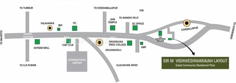 Vishweshwaraya diseinua mapa